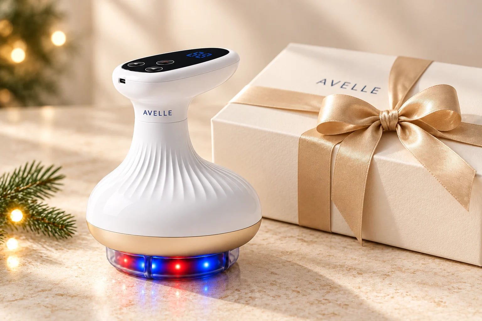 AVELLE styled as a thoughtful holiday self-care gift